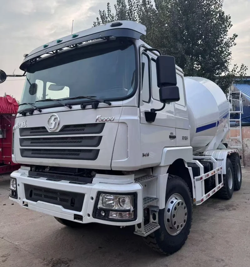 SHACMAN used secondhand concrete mixer truck with tank capacity 8 10 12 square made in China