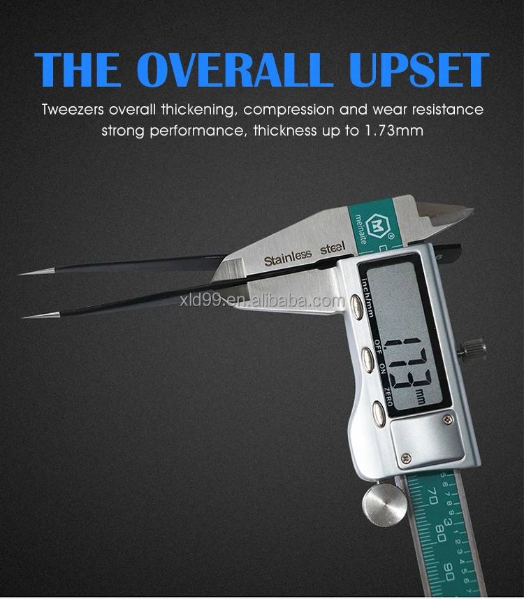 Wholesale Multiple Types Anti Static Precision Black Stainless Steel Tweezer