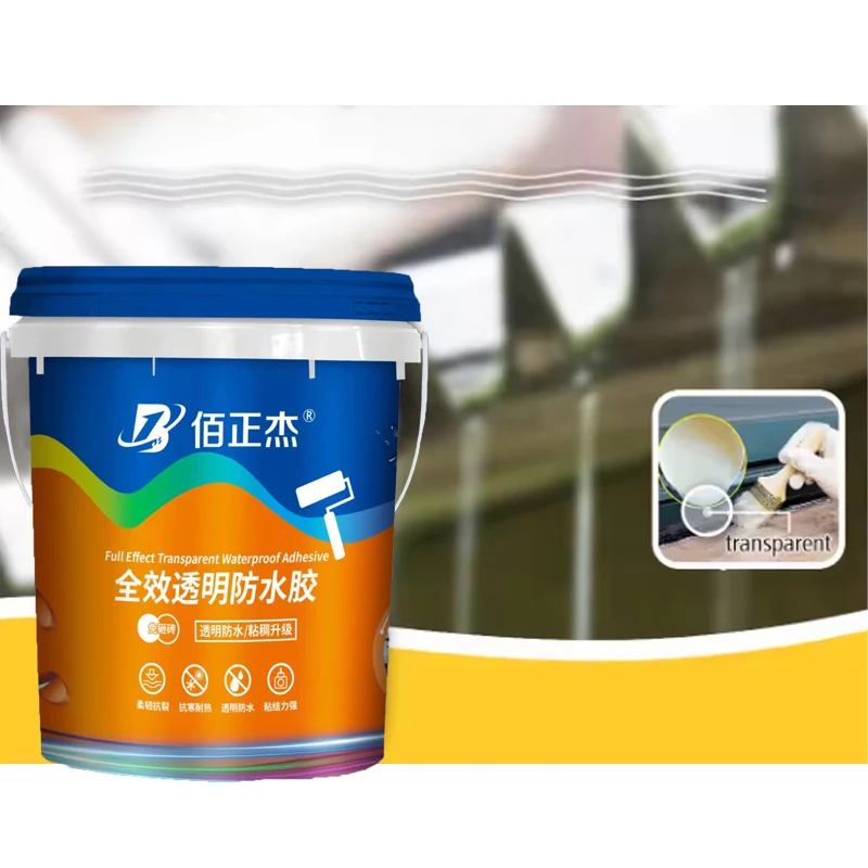China Wholesale Acrylic Waterproof Coating Waterproof Transparent Adhesive Glue