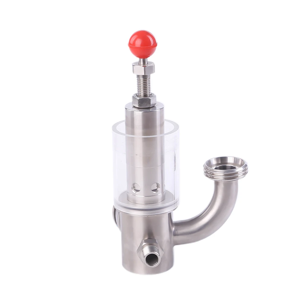 Sanitary Stainless Steel Tank With Pressure Gauge Exhaust Pressure Air Release Valve