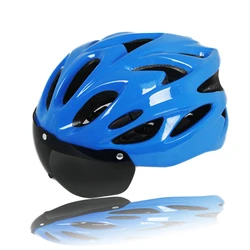 New design custom 0.6 mm special PC EPS solid color round riding flip up motor cycle helmet with windshields