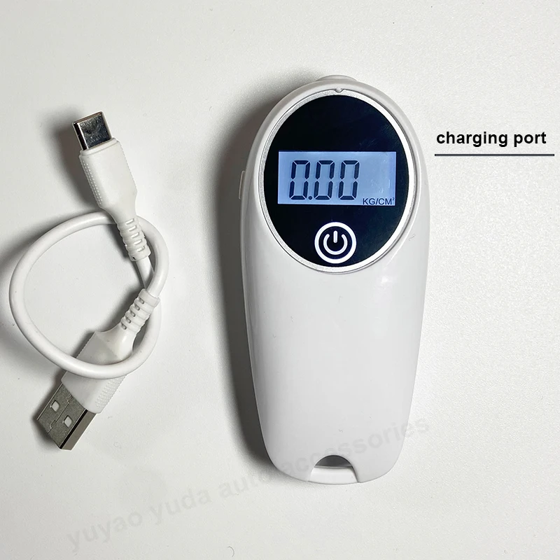 new design chargeable battery digital tire pressure gauge color warning lcd n doisplay for vehicle tools accessories