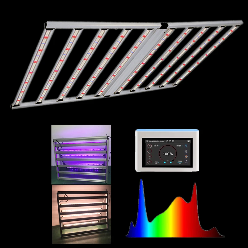 4*6ft 1000W Hydro LED Grow Light Strip Full Spectrum Commercial LED Grow Light Indoor Light for Tent Greenhouse