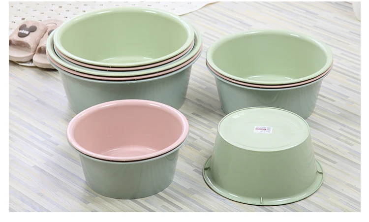 Household Plastic Bucket Student Bucket Washbasin  Round plastic wash basin 28CM round plastic bathroom basin