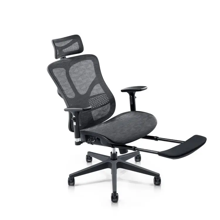 Modern comfortable reclining swivel desk office chair computer gaming mesh adjustable ergonomic chairs with footrest