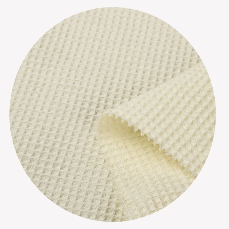 China Suppliers High Quality 100% Cotton Waffle Fabric For Fashion Garment