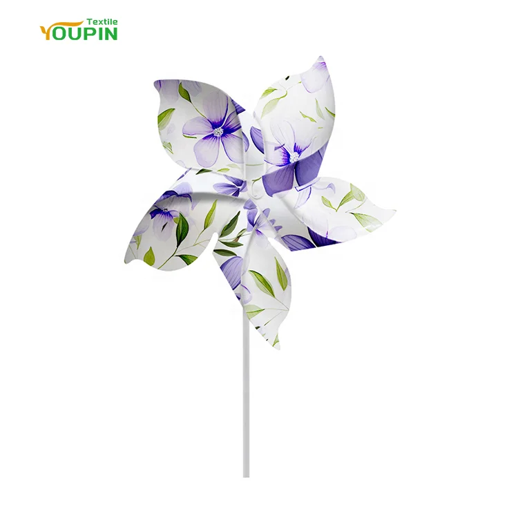 Personalized Gift Child Toys DIY Windmills Dye Sublimation print Double-sided PET plastic Pinwheel Blanks