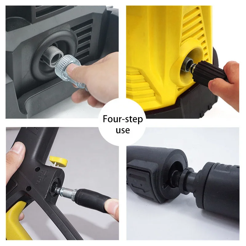 NEOBRISKEN 2000w High Pressure Car Washer Self-priming Automatic Car Washing Machine Portable Brush Car High-pressure Water Gun