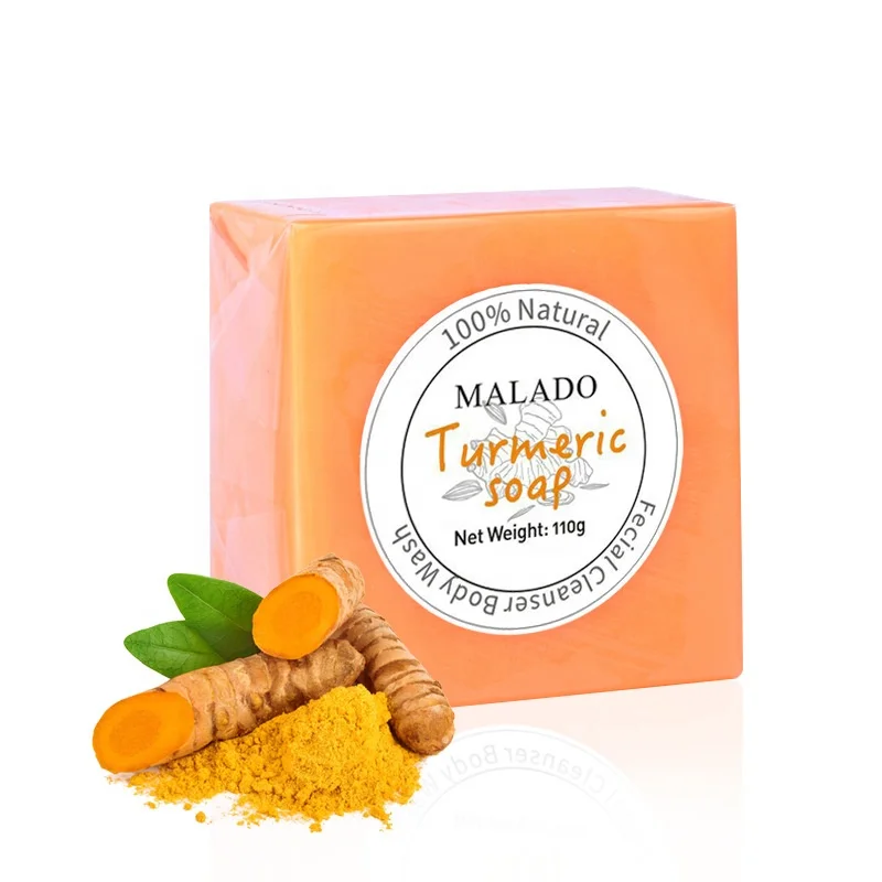 Lemon Turmeric Make Skin Tender Slippery Oil Soap Plant Extract Handmade Soap Brightening  Facial Soap
