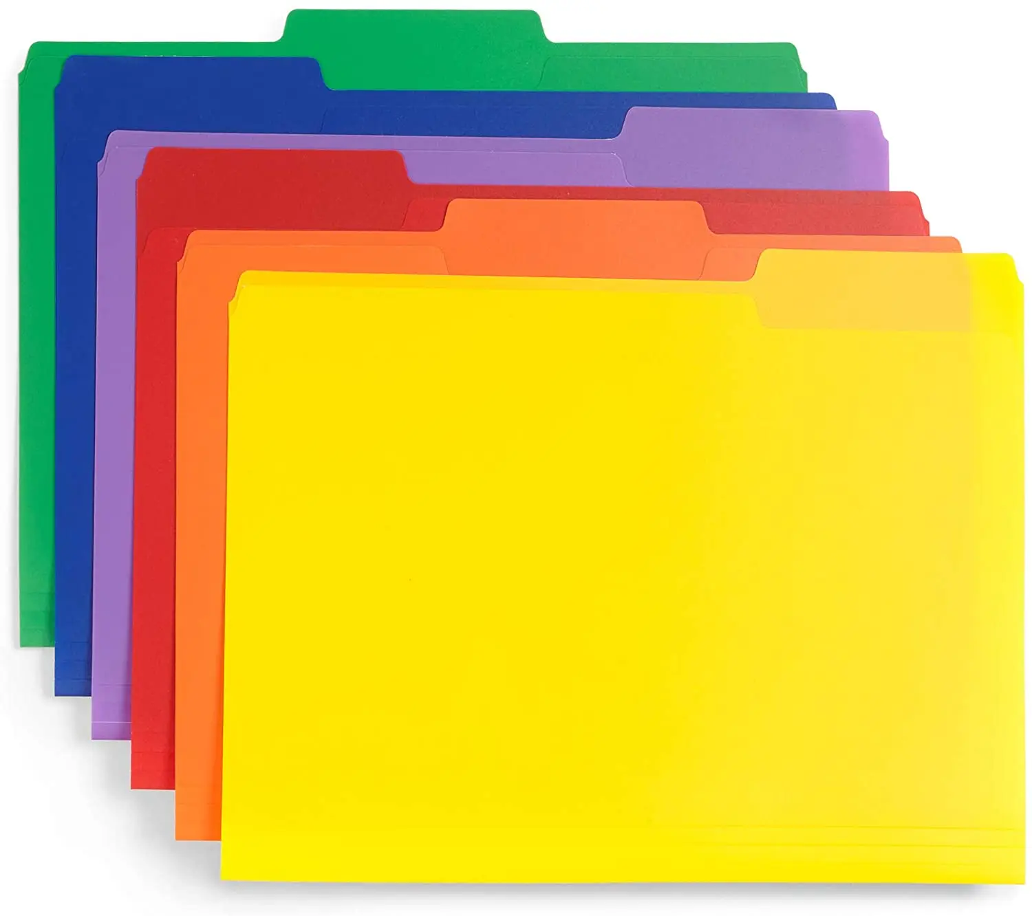Amazon Hot Sale File Folders  Letter Size (100 Pack)  Assorted Colors
