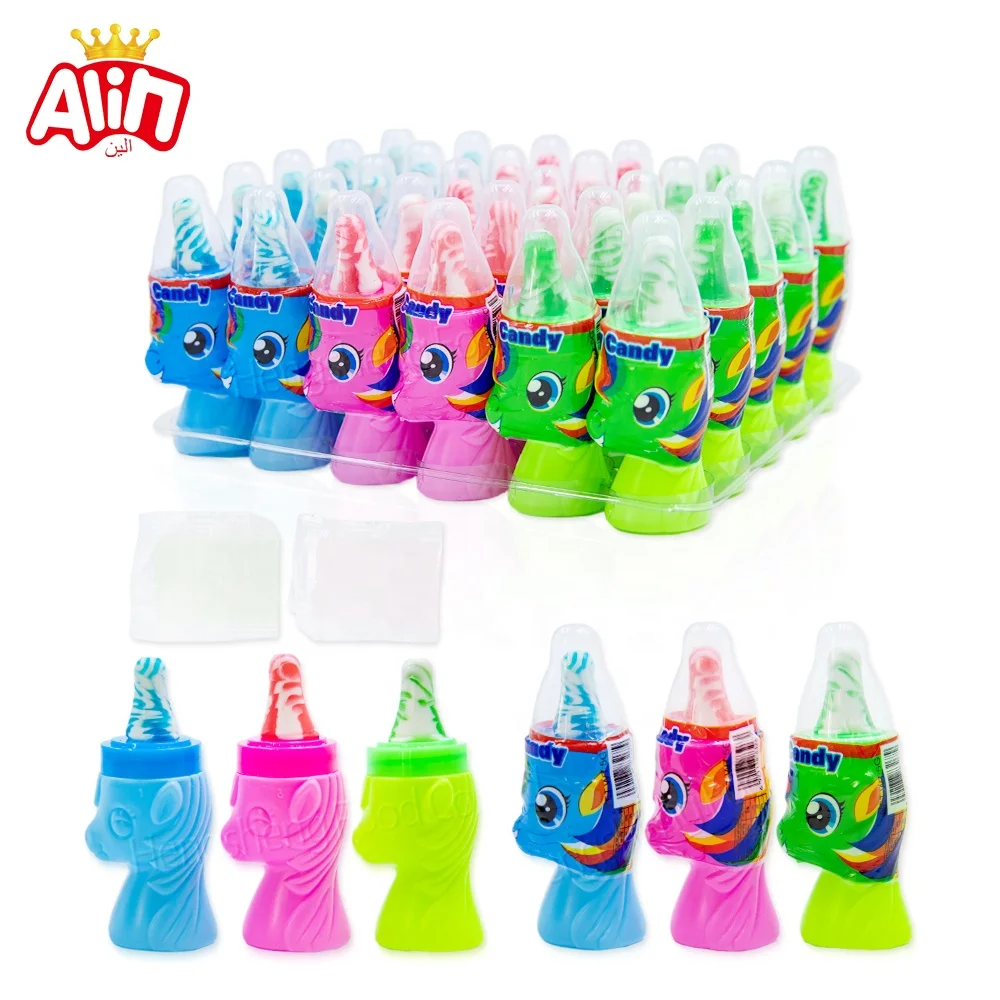 korean candy wholesale imported halal sweets Cartoon horse pacifier hard candy