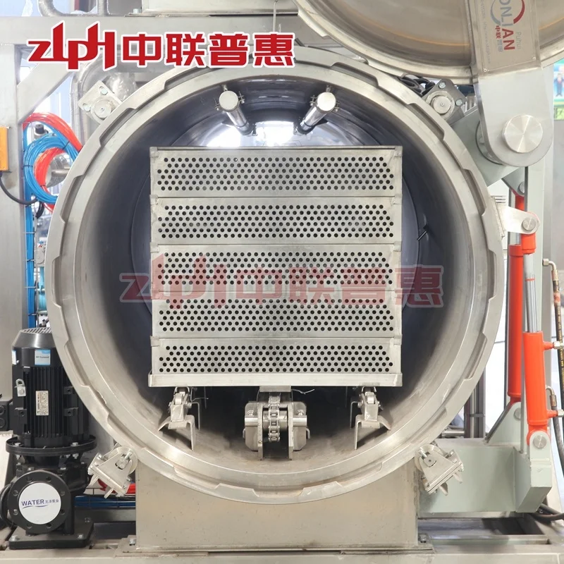 automatic horizontal food sterilizer water spray retort autoclave ready meal sterilizer