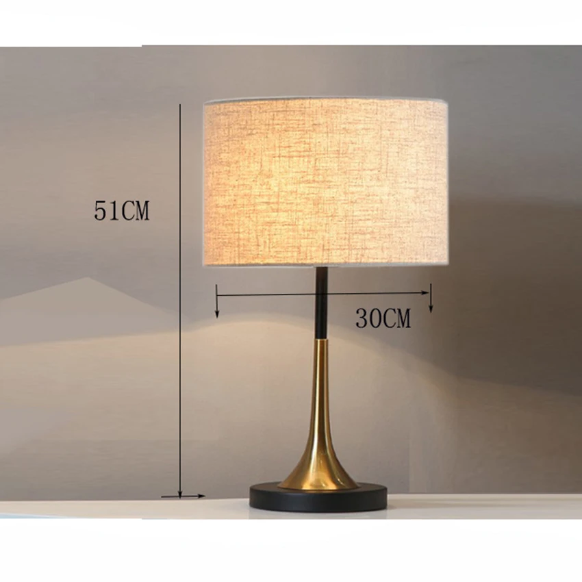 House Furniture Indoor Reading flexible led antique Fabric table lamp