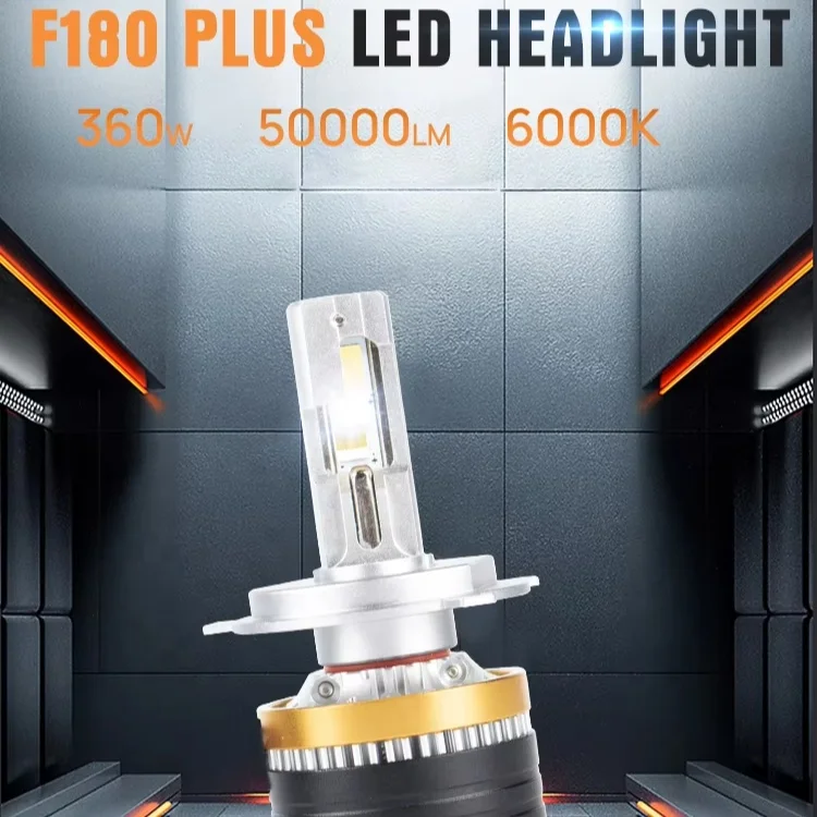 Xenplus новая автомобильная система освещения F180 Plus 360 Вт 50000lm H1 H3 H7 H11 9005 9006 9012 H4 H13 9004 9007 автомобильных светодиодных ламп