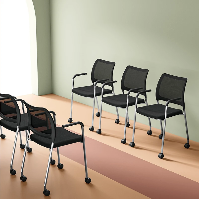 Office Wholesale Study Dining Modern Folded School Furniture Classroom Student Conference Training Chair with Writing Pad Tablet