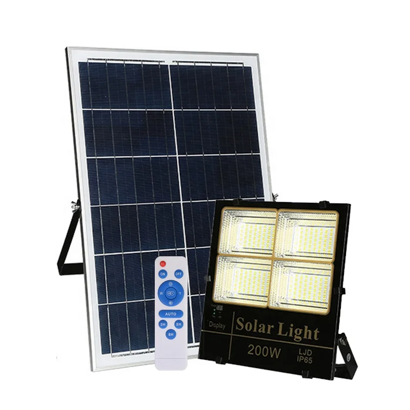 300w LED Lights Outdoor Waterproof Solar Panels Floodlight Cold White+White+Warm White High Power Lamps