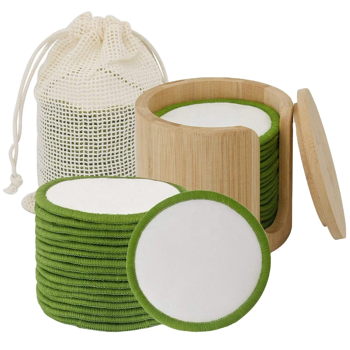 Многоразовые бамбуковые подушечки для снятия