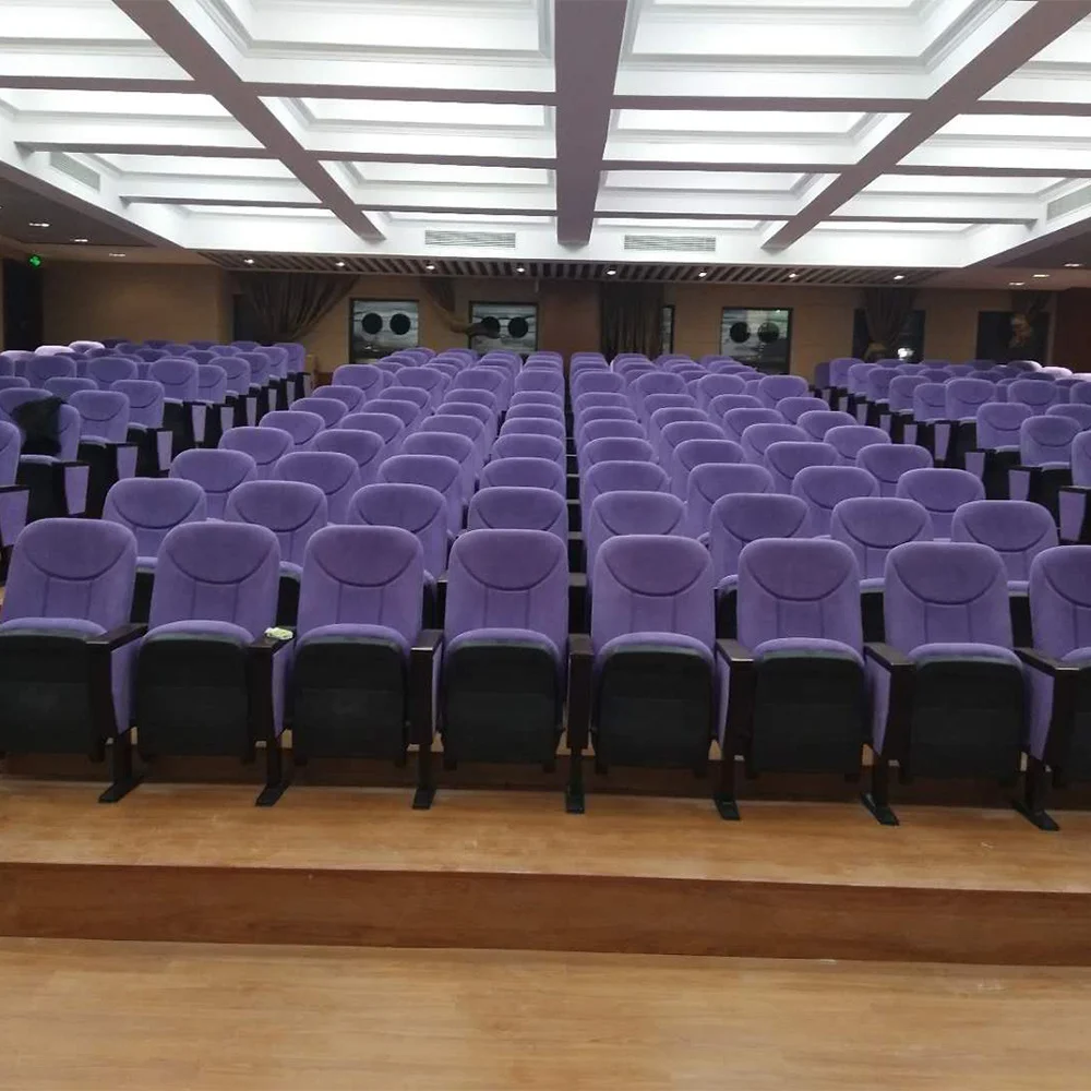 Hot Sale Furniture Standard Seat Size Theater Church Seating Lecture Hall Auditorium Chair