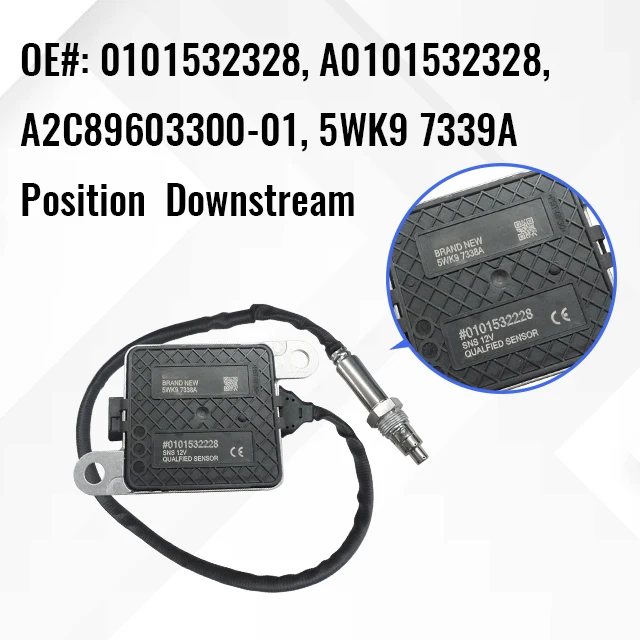 Fit for Detroit DD13 DD15 DD16 2012-2022 5WK97339A Western Star 2016-2022 Nitrogen Oxide Sensor Downstream Outlet Nox Sensor
