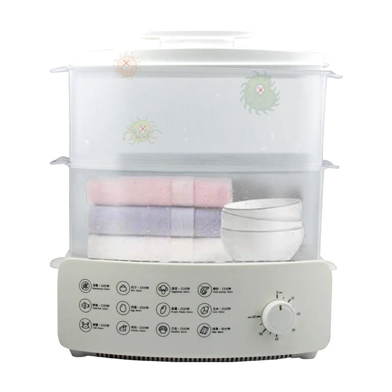 3 tier food  breakfast machine heating steamer  high capacity for food industry pasta cooker box food steamer with strainer