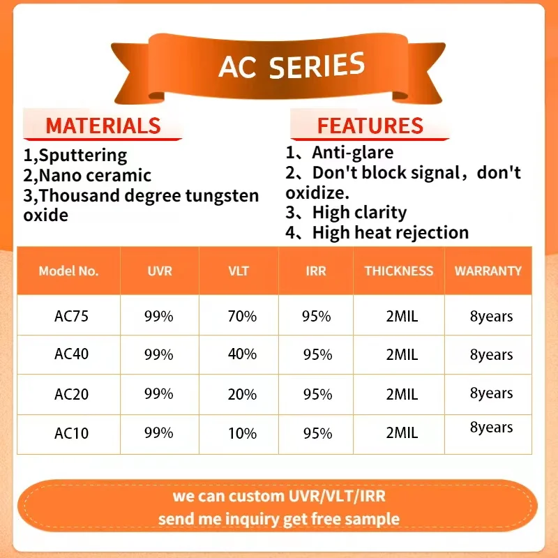 rollo polarizado americano papl ahumado para carros pelculas insulfilm car window film ceramic window tint film