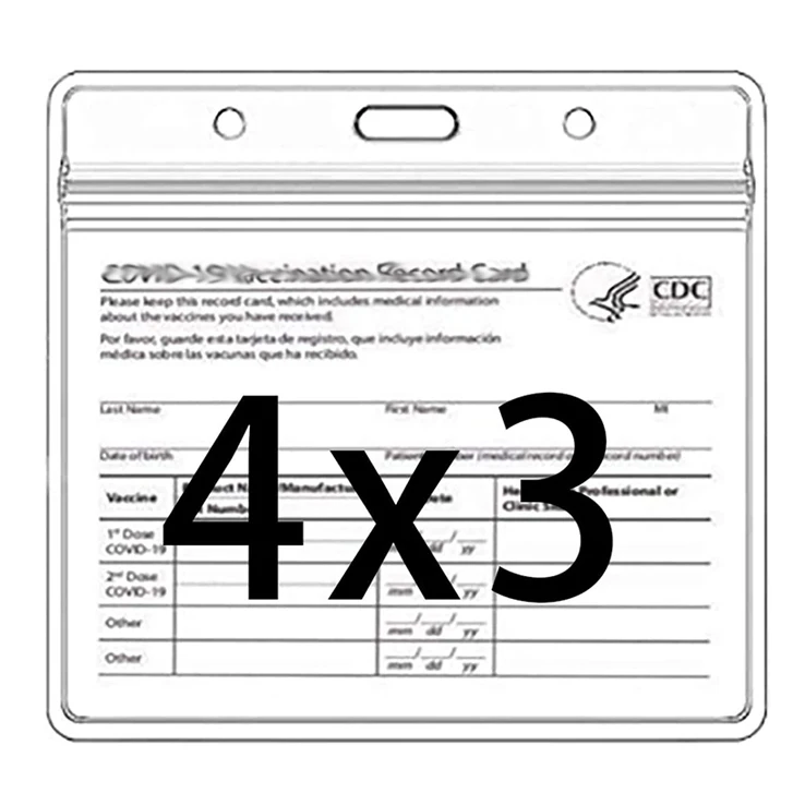 
Amazon Hot selling 4 X 3 Inches ID Card Name Tag Badge Cards Holder Card Protector 