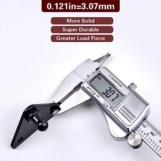 10MM Gas Spring Lift Strut Bracket Ball Stud Black Furniture Cabinet Gas Spring Mounting Bracket for Lift Support Prop