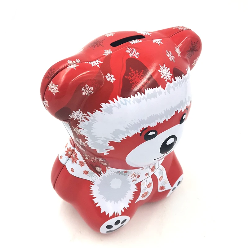 Custom cartoon cute bear coin bank bear Piggy bank for kid gift