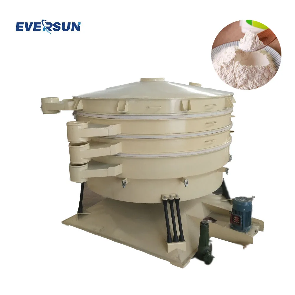 Food multi-layer glass vibrating screening shaker