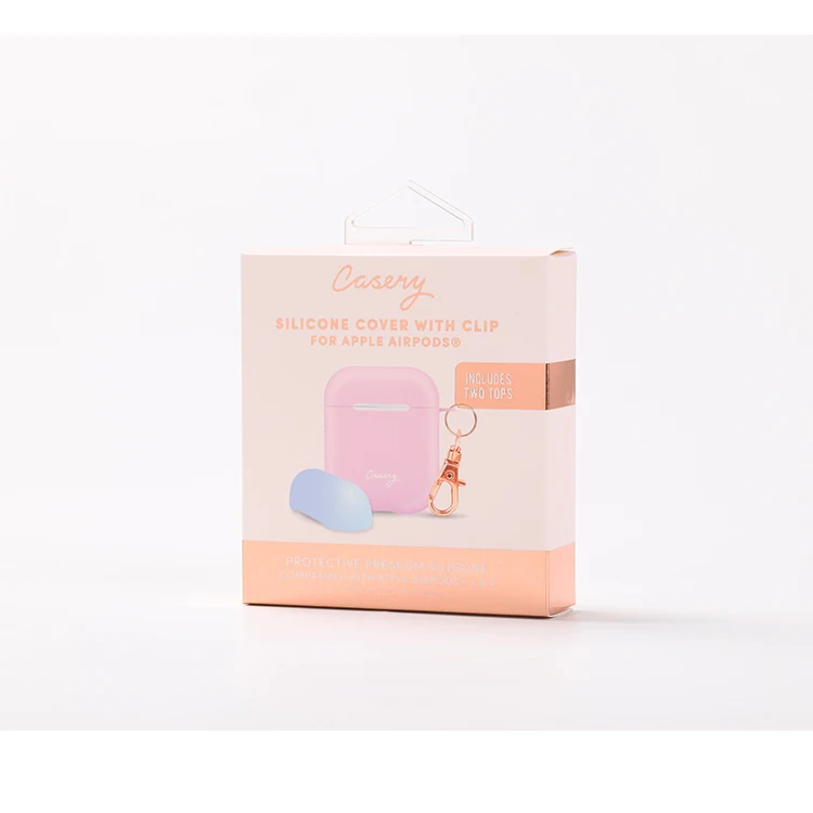 Custom Gold Foil Logo Printing Wireless Earphones Headphones Paper Packaging Box With Insert Custom Paper Box