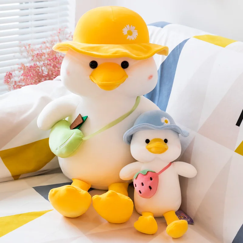 Wholesale High Quality Hot Sale Cute Duck Plush Toys Plush Hat Series Animals DOLL Yellow Duck
