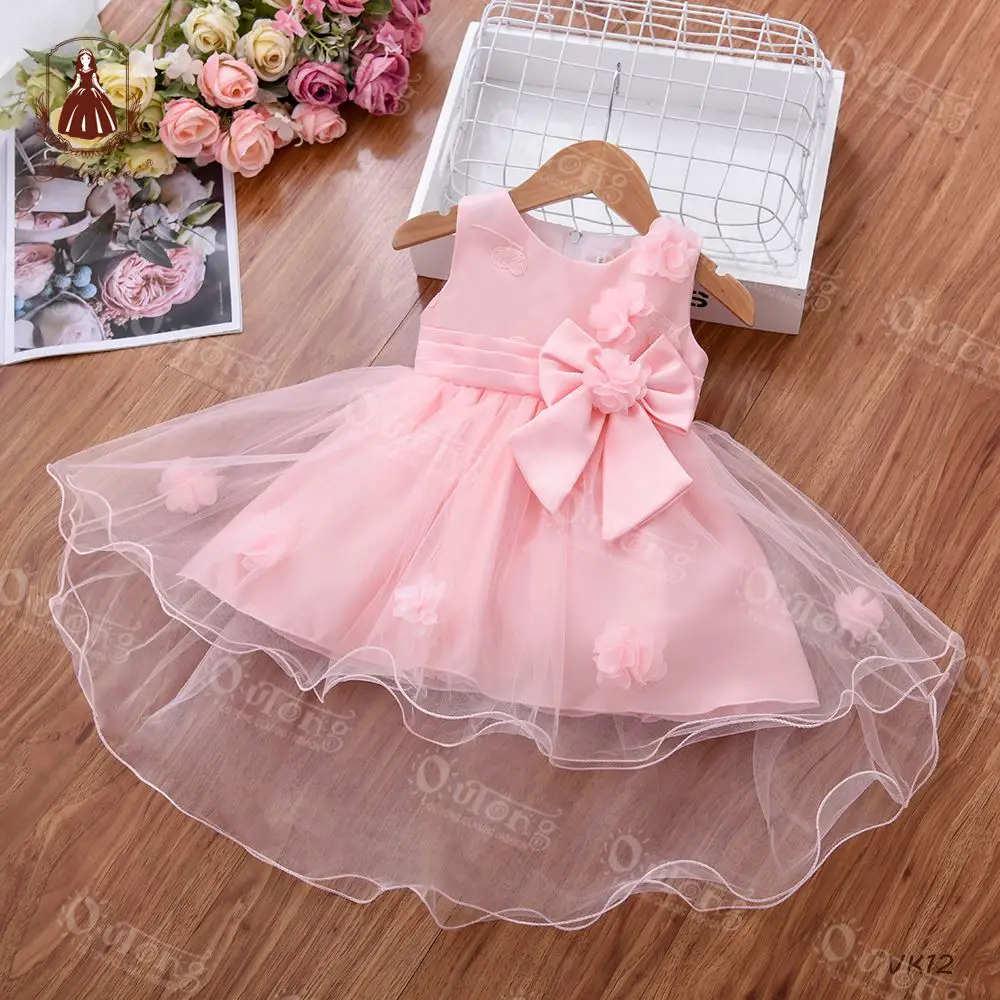 
Outong Infant Clothing Robes Pour Fillettes Big Bow Tulle Childrens Formal Dresses Girls Baby Party Dresses For Special Occasion 