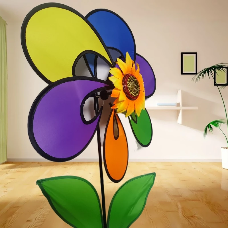 Один слой выдалбливают Детская ручной садовая ветряная мельница игрушки для улицы