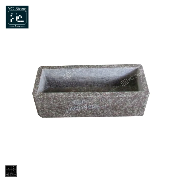 
Black Granite Funeral Memorial Monument Cemetery Vases with Modern Design Cemetery Vases Planters for Tombstone 