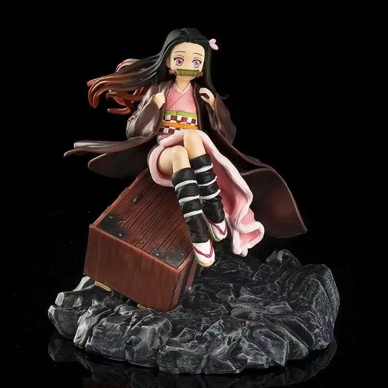 Japan Anime Demon Slayer Kimetsu No Yaiba Kamado Nezuko Pvc Action Figure Cute Nezuko Series Figurine Model Toy