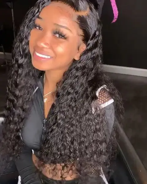 Different density like 120% 180% 200% density full lace wig,swiss lace for wig making,long deep curly lace wigs for white women