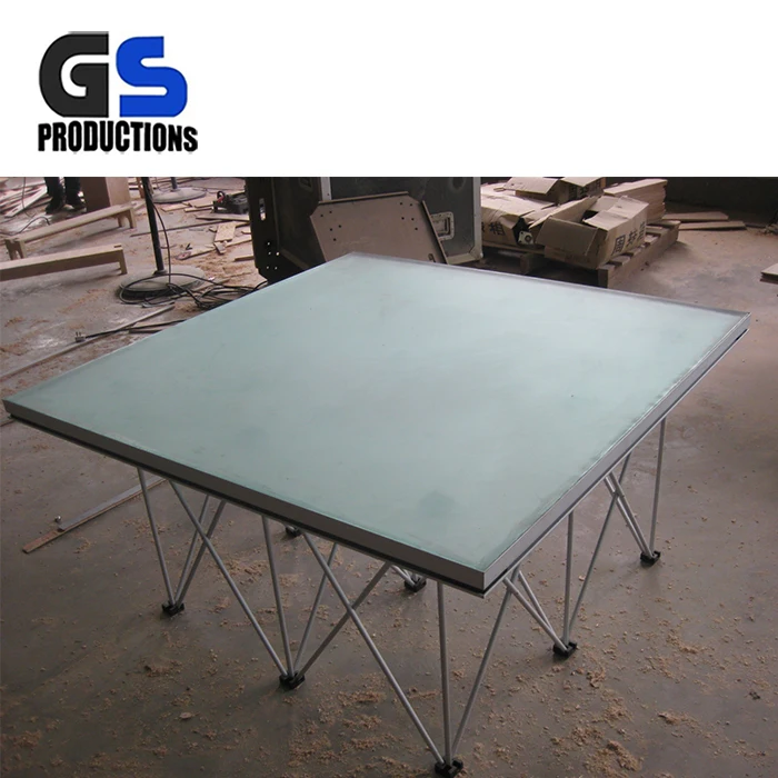 Top quality cheap top grade plexiglass portable dance stage outdoor modern plexiglass portable wedding stage