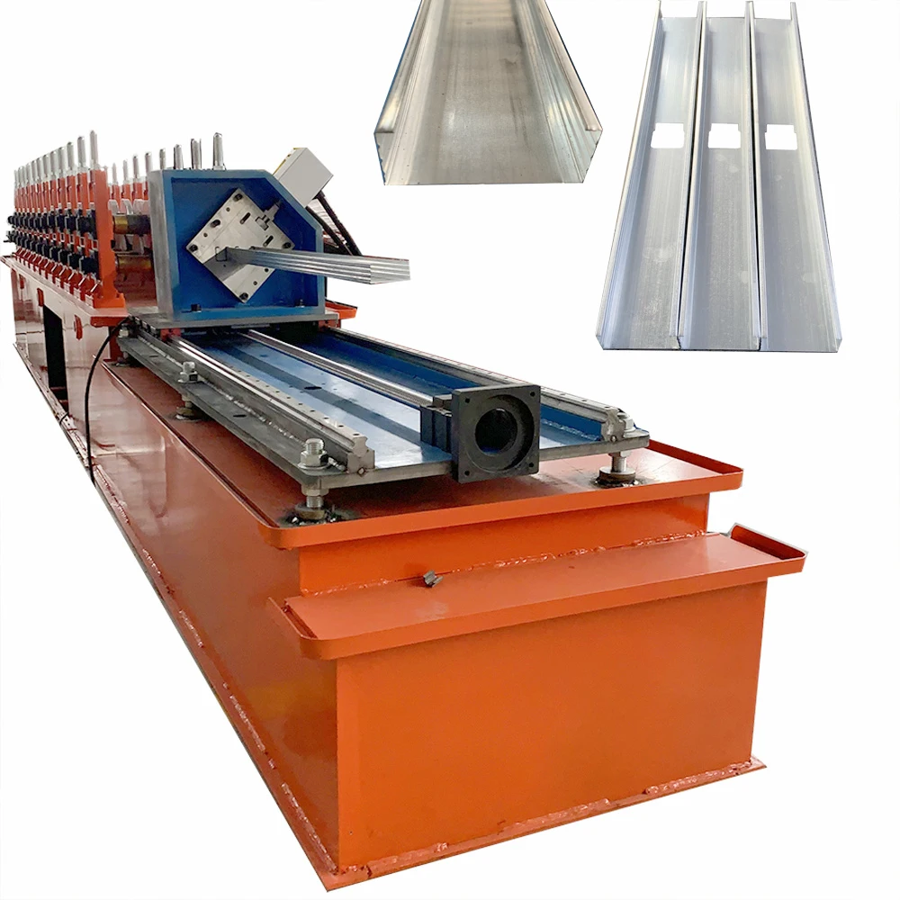 Purlin C Z U Purline Cold Rolling Customizable Furring Omega Channel Frame Light Steel Keel Drywall Stud Roll Forming Machine