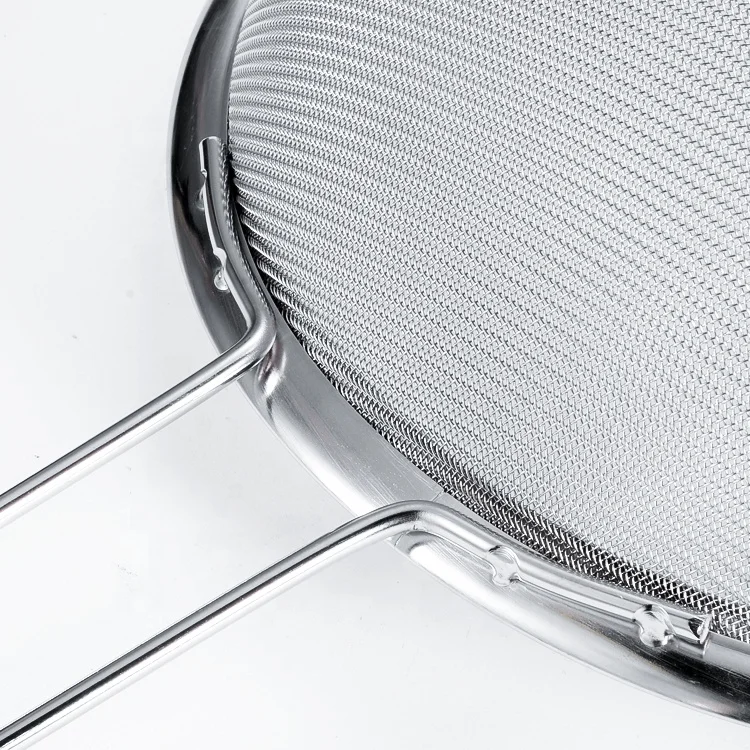 Kitchen Utensils Stainless Steel Food Strainer Hot Pot Strainer Wire Mesh Flour Sifter For Powder Fry Juice Fruit Skimmer spoon