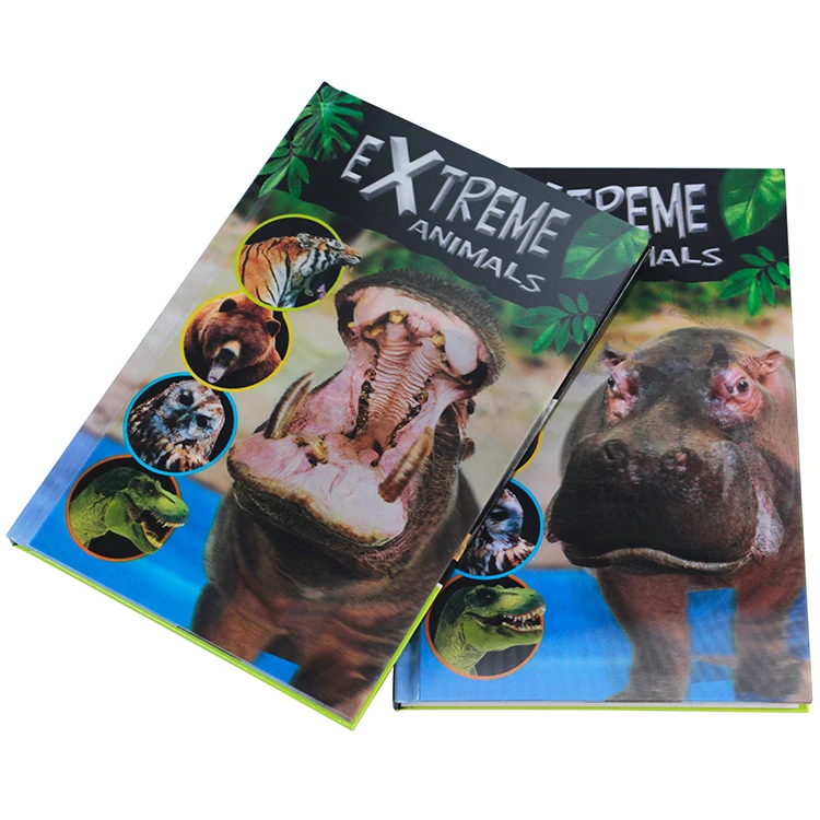 New Design Colorful Hardcover Children Educational Book Customized with Lenticular Sticker Affixed on Front Cover