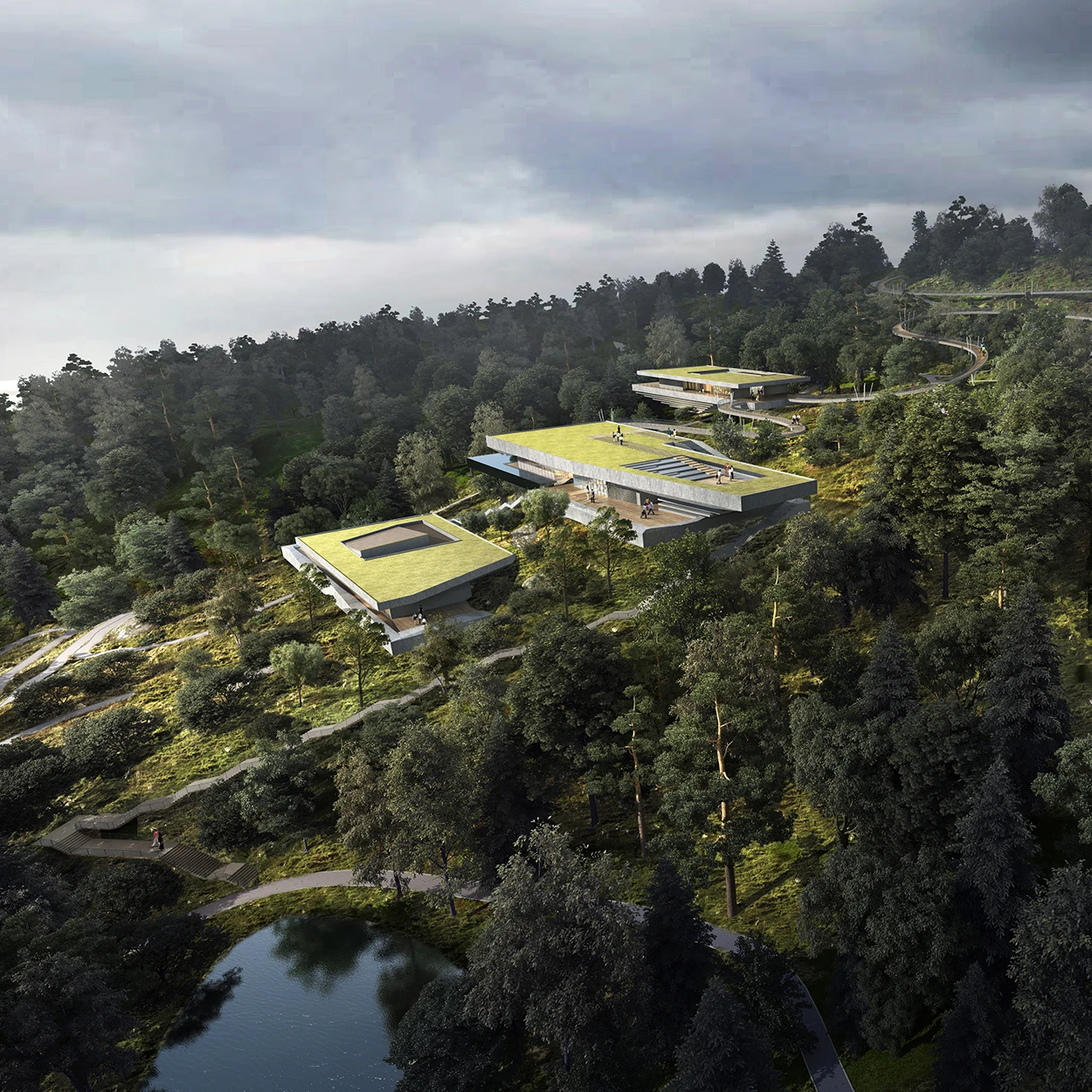 
Professional service 3D arcihitectural visualization through Bird View 