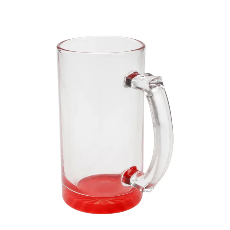 16oz Blank Sublimation Clear Beer Glass Blank Sublimation Transparent Glass 16oz Sublimation Printing Glass Coffee Mug