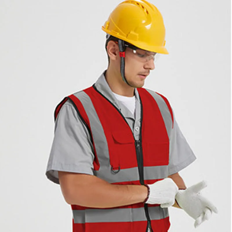 blue High Visibility Custom Reflective Safety Vest for Warning