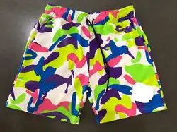 Custom wholesale mens camo shorts elastic waist oversized shorts camouflage short pants