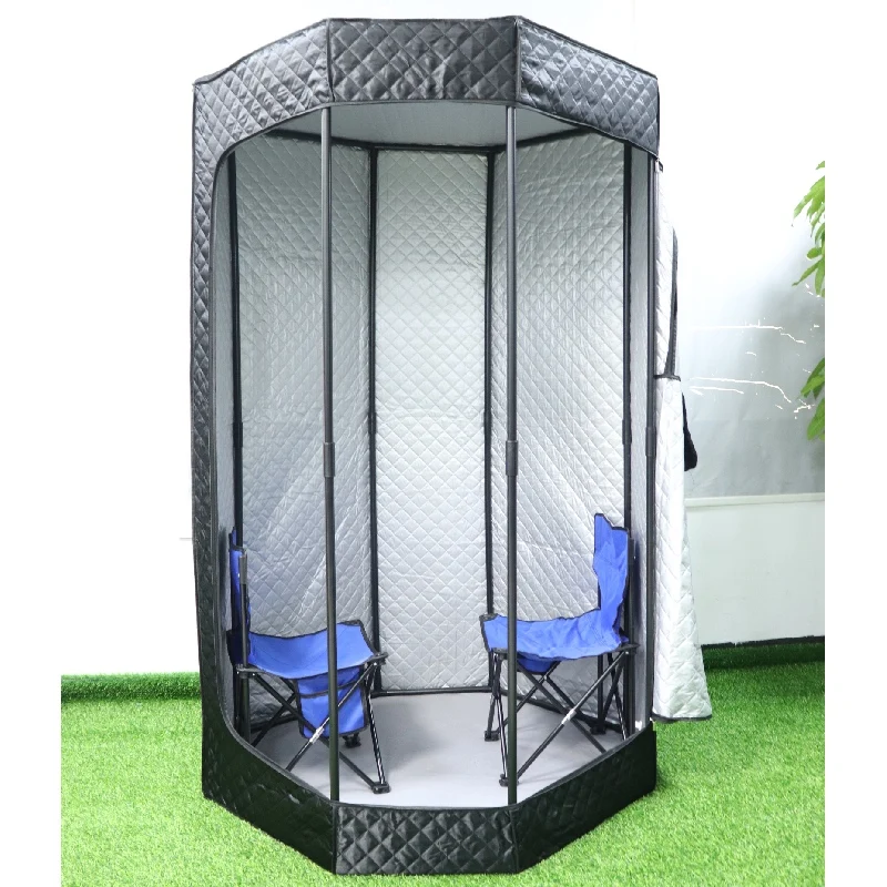 Ewinsun Newly Home Foldable Octagon 2 person Steam Sauna Tent Far Infrared Sauna Box For Sale