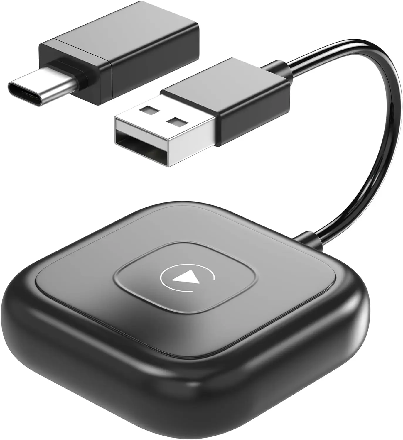 Laudtec Wireless CarPlay Adapter Plug and Play Upgrade Dongle for Carplay Wireless Adapter Convert Wired to Wireless