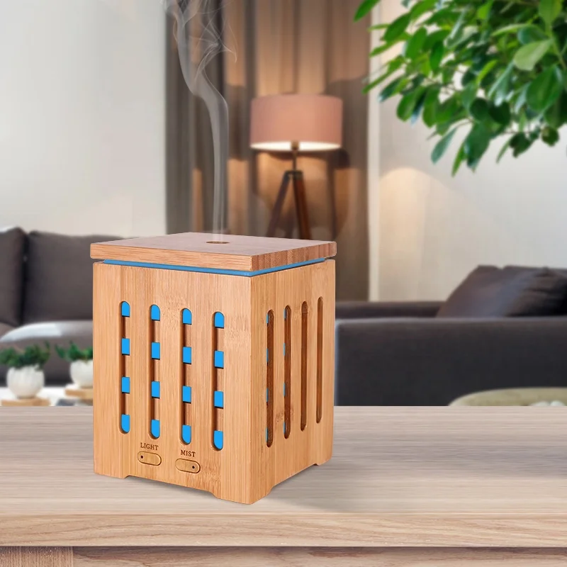 Wholesale Essential Oil Diffuser Wooden Diffuser With Auto Shut-off 7 Color Light Aromatherapy Oil Diffuser Humidifier