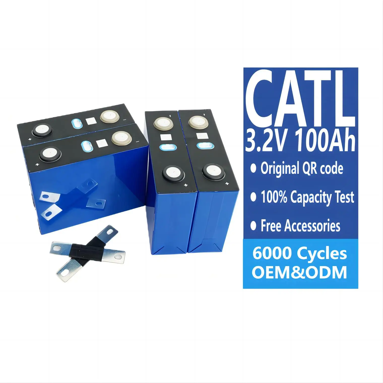 Xiho Catl 3.2V 100Ah  Lifepo4 Battery Cells Solar Energy Storage Battery 100Ah Rechargeable Prismatic Lithium Ion Batteries