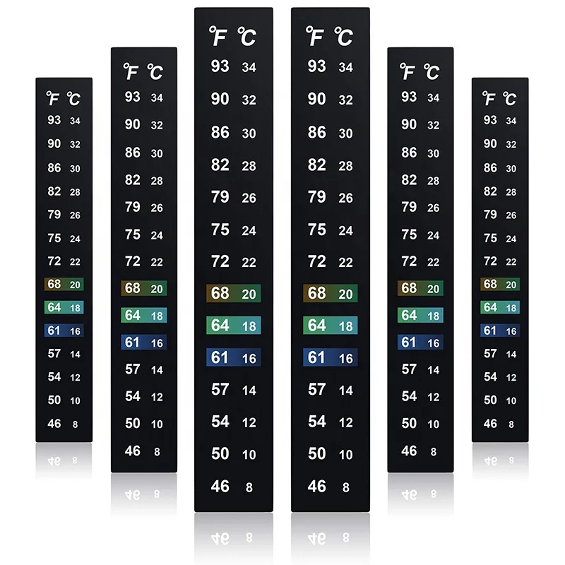 Kombucha Fermentation Adhesive Strip Liquid Crystal Thermometer Milk Coffee Thermometer Sticker