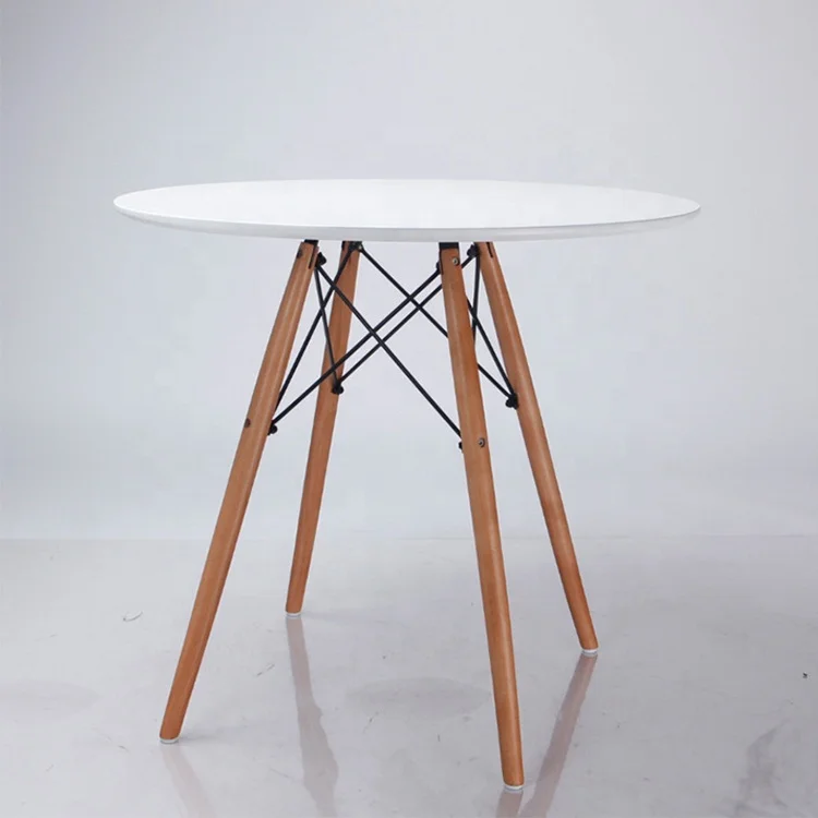 Dining table and chair set modern restaurant home dining room dinning table Mdf wooden top round dining table set